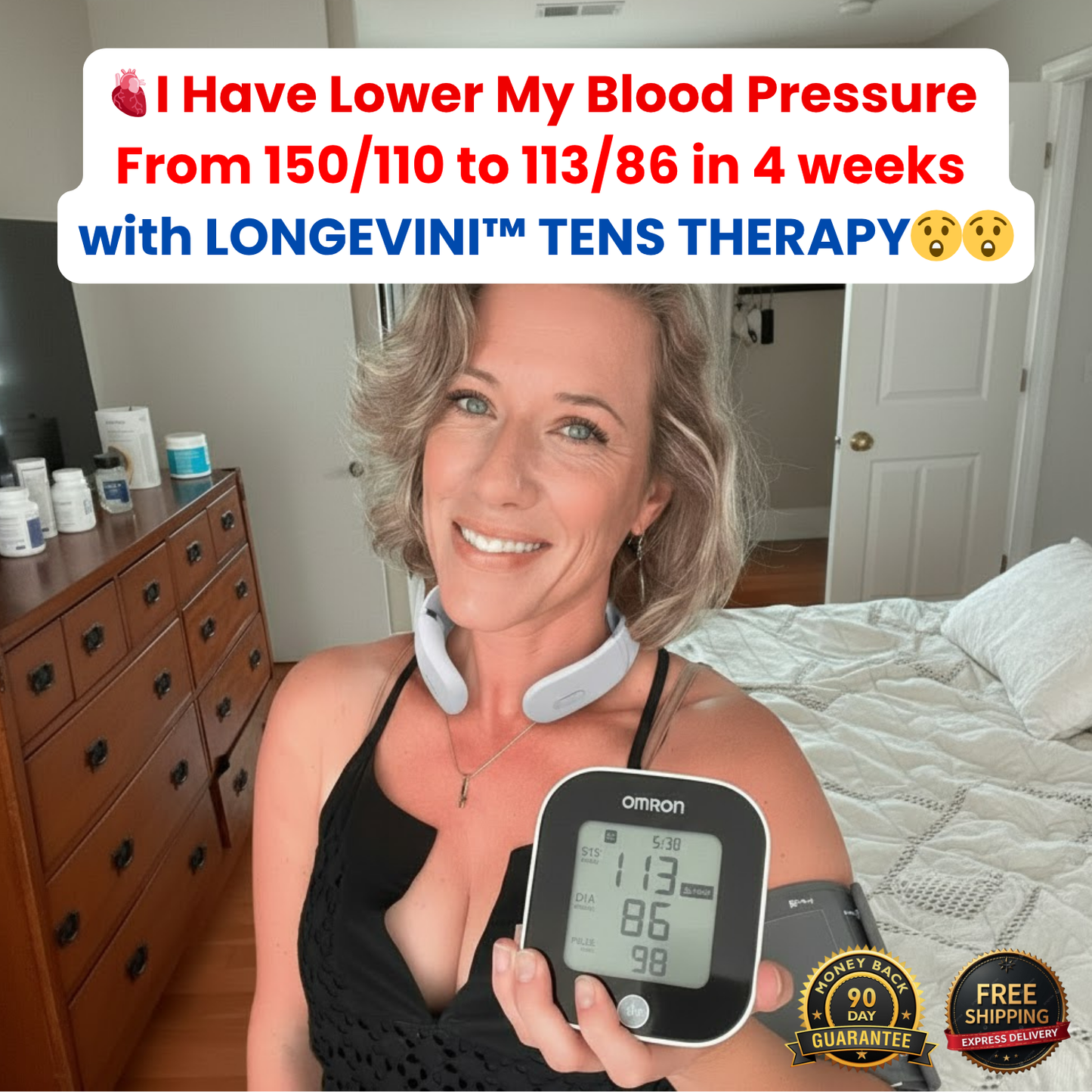 Longevini™ TENS Therapy - Blood Pressure Support