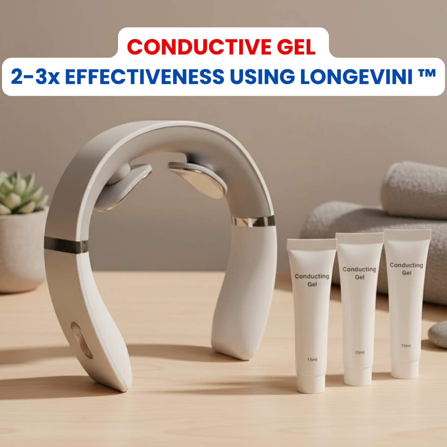 Conductive Gel – Boosts Blood Pressure Relief Effectiveness