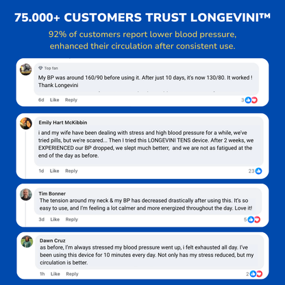 Longevini™ TENS Therapy - Blood Pressure Support
