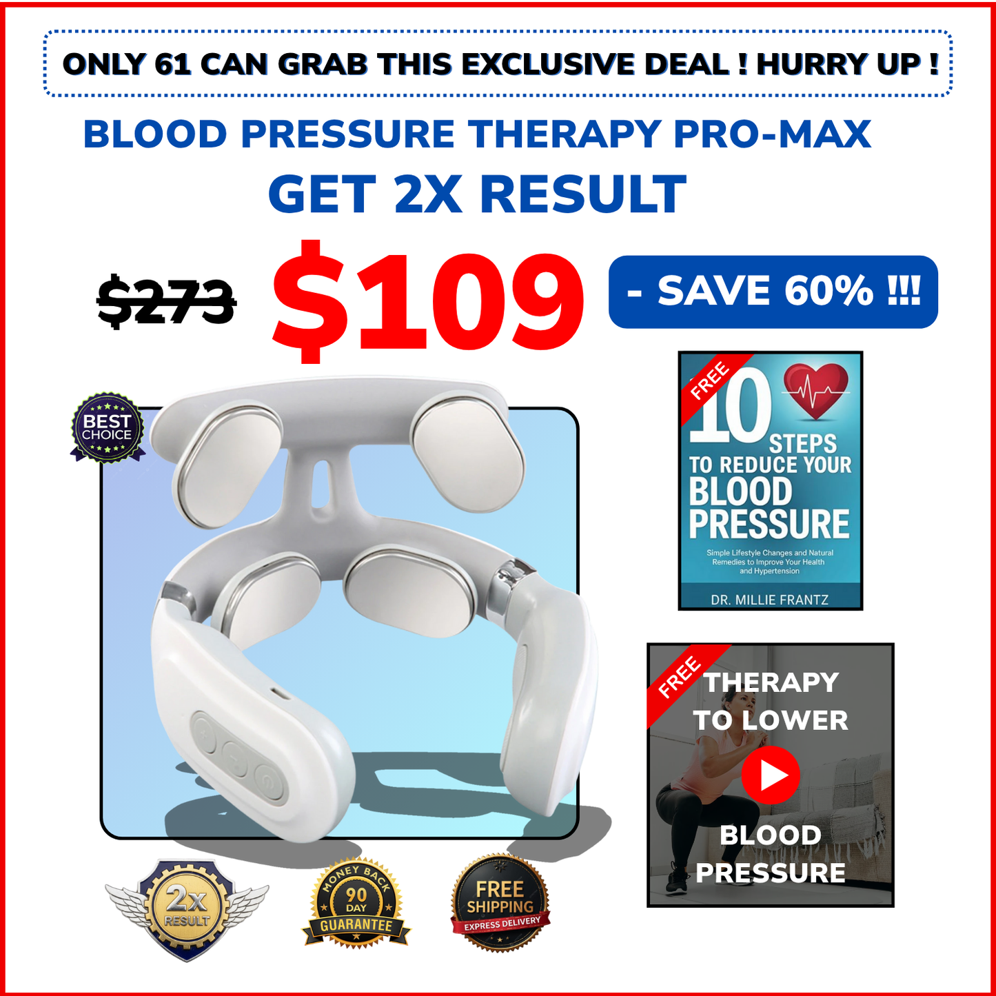 Longevini™ TENS Therapy - Blood Pressure Support